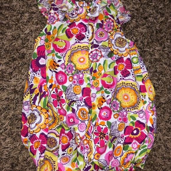Vera Bradley floral baby girl romper. - Picture 4 of 4
